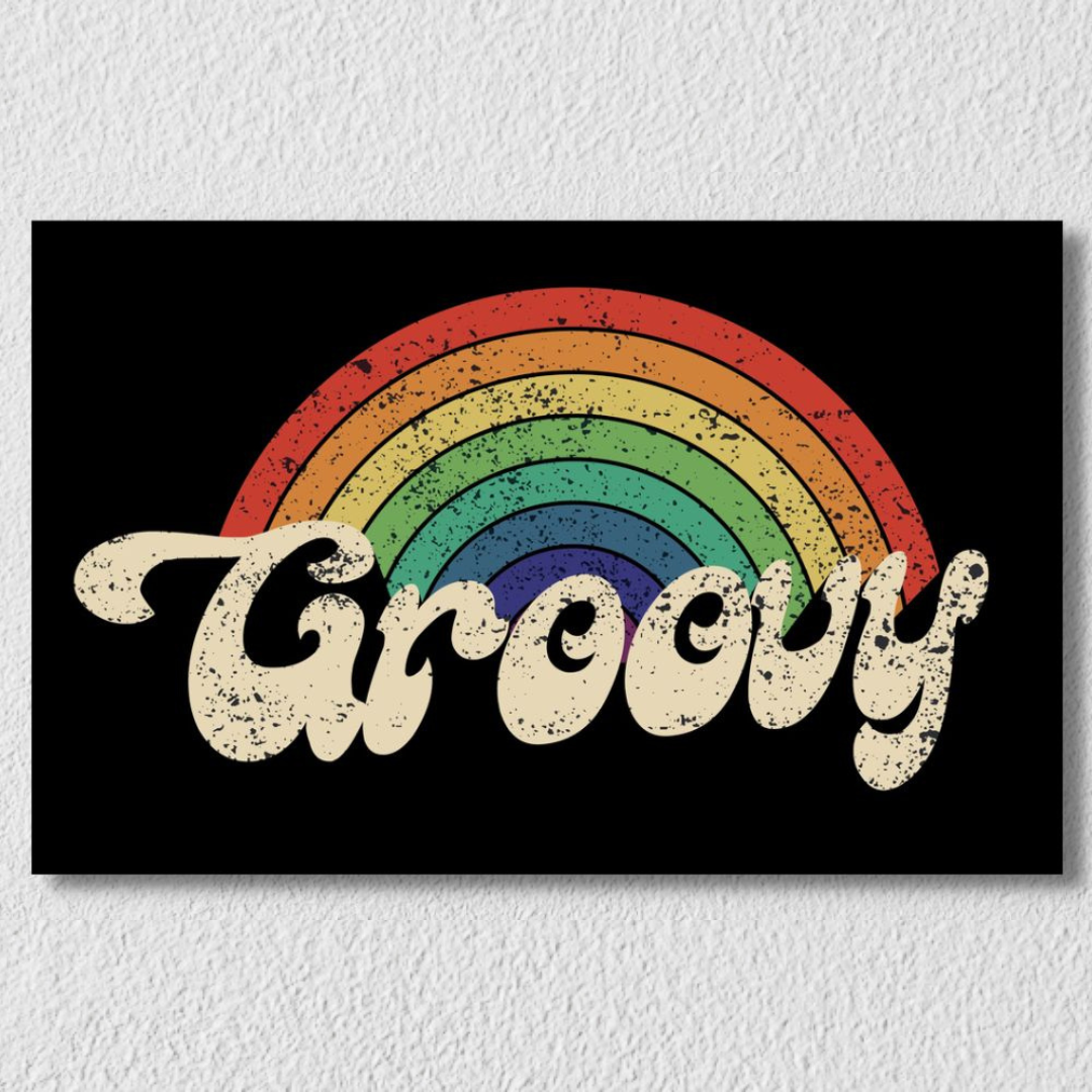Groovy Rainbow Wall Art