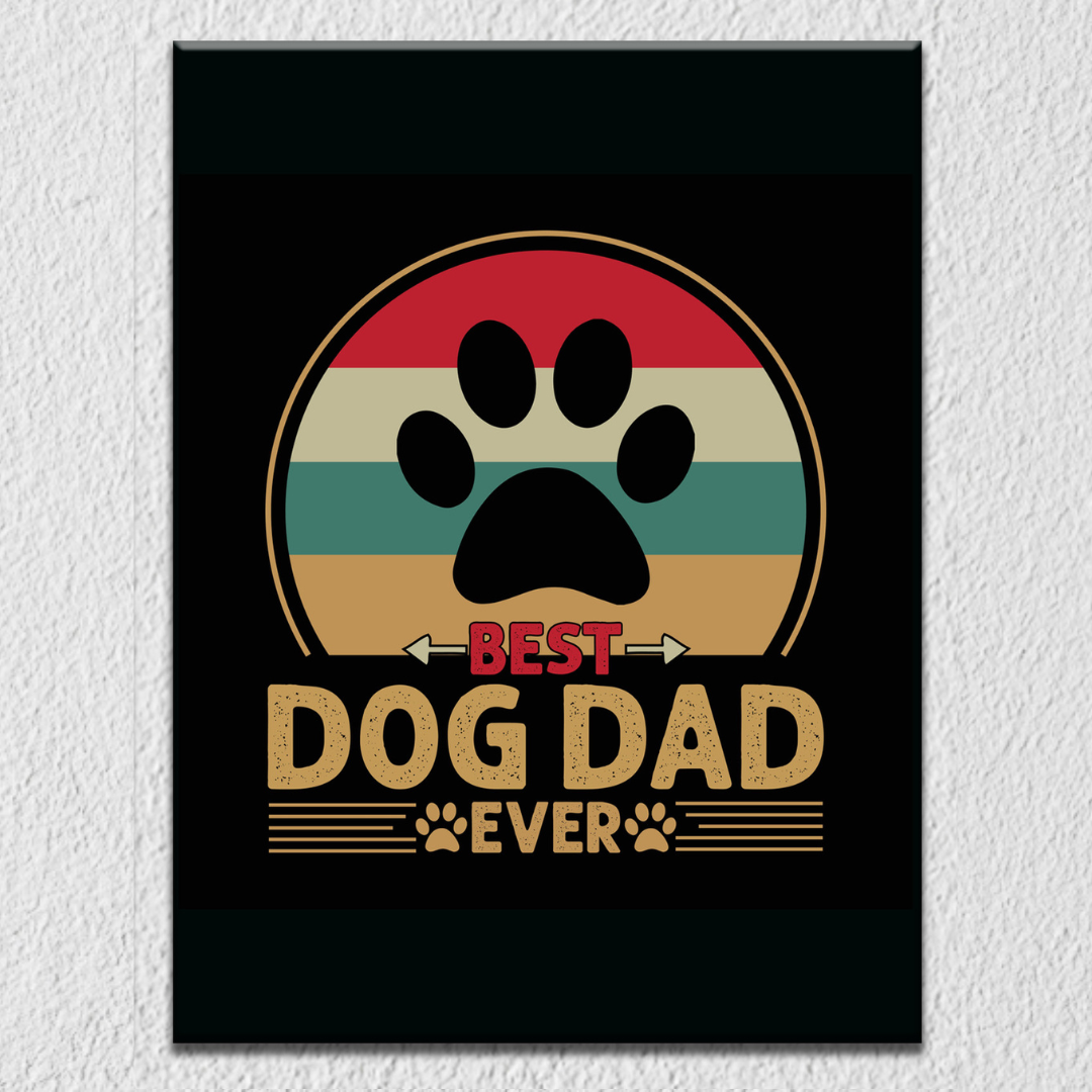 Best Dog Dad Wall Art