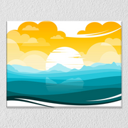 Sunset And Sunrise Wall Art 19