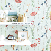 Steps Floral leaf bunch Wallpaper