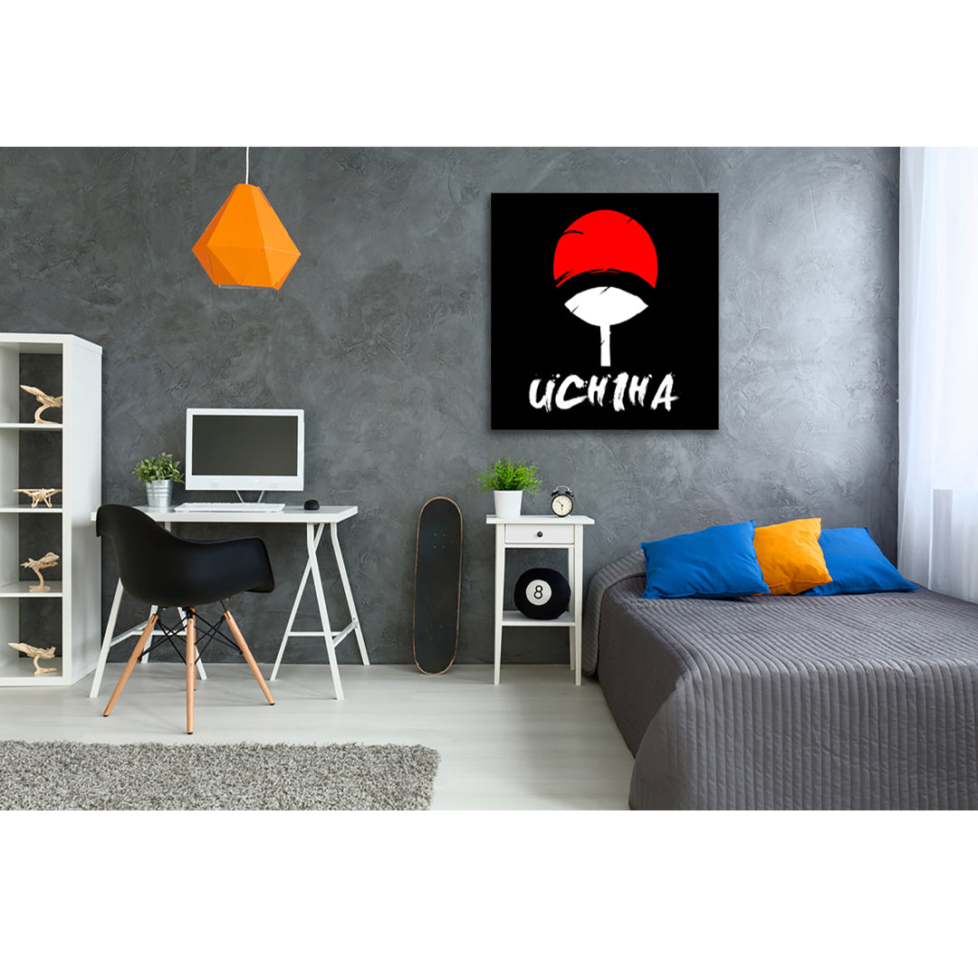 Uchiha Logo Self Adhesive Sticker Poster