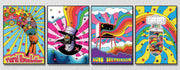 Psychedelic Wall Art , Set Of 4