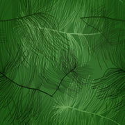 Green Shaded Leafs Design Self Adhesive Sticker For Cabinet