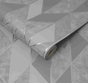Milan Geo Rose Gold Blown Wallpaper