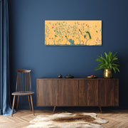 Peacock Birds Tree Landscape Art