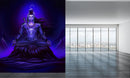 Lord Shiva Blue Purple Wallpaper