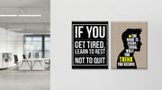 If you get tired learn to rest Set of 2