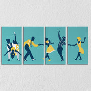 Dancing Couples Set Of 4