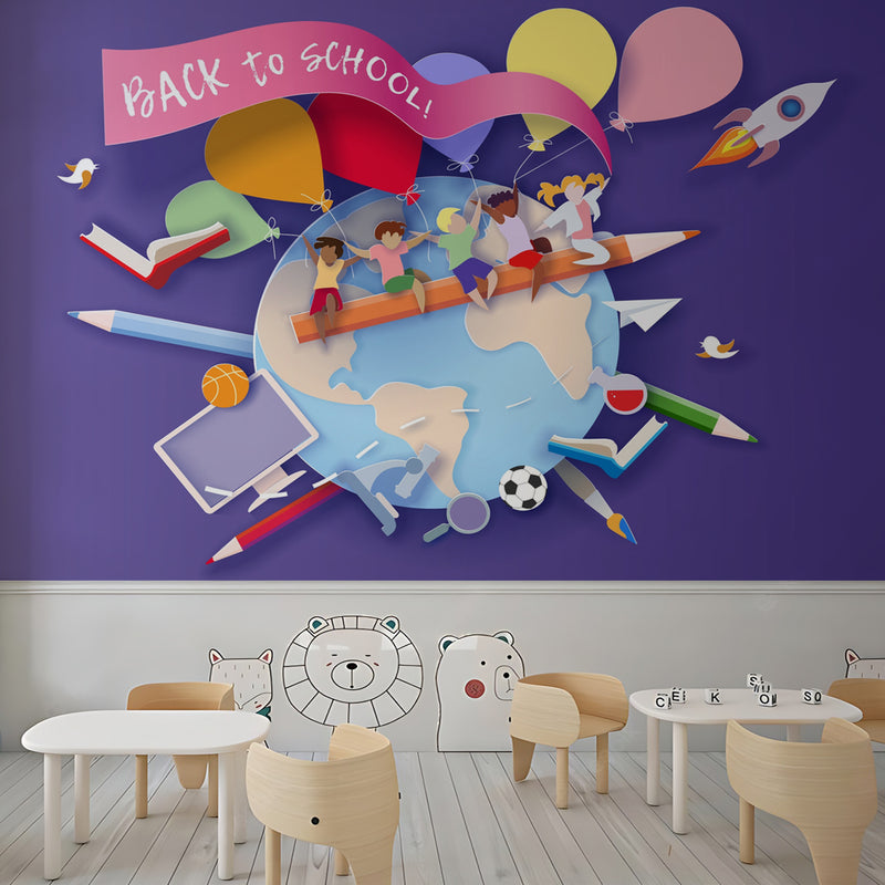 Back To School Nursery Wallpaper