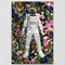 Astronaut Floral Backgound Art