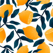 Oranges With Blue leafs Customize Wallpaper