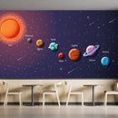 Colorful Bright Solar System Wallpaper