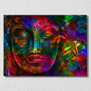 Multicolour Buddha Face