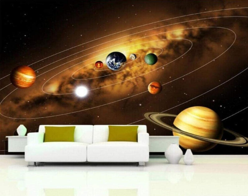 Planet Mural Wallpaper  wall covering