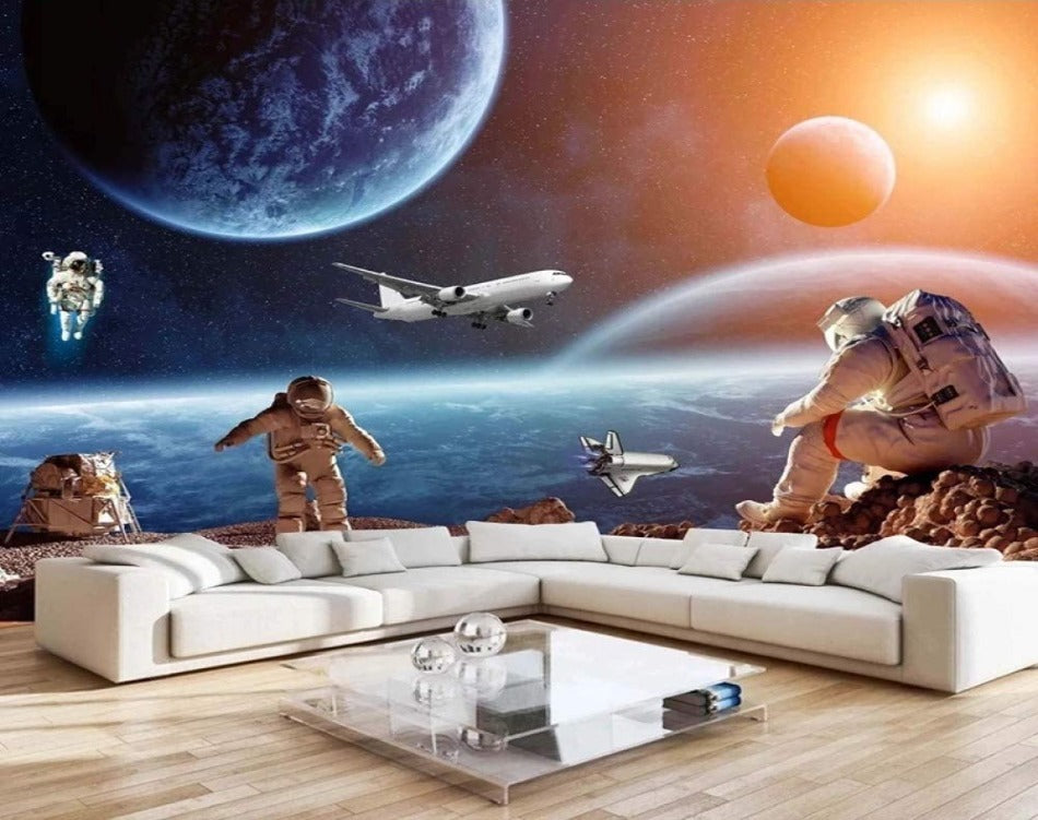 Astronaut in The Space  wall covering