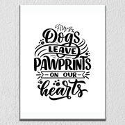 Pawprints On Our Hearts Wall Art