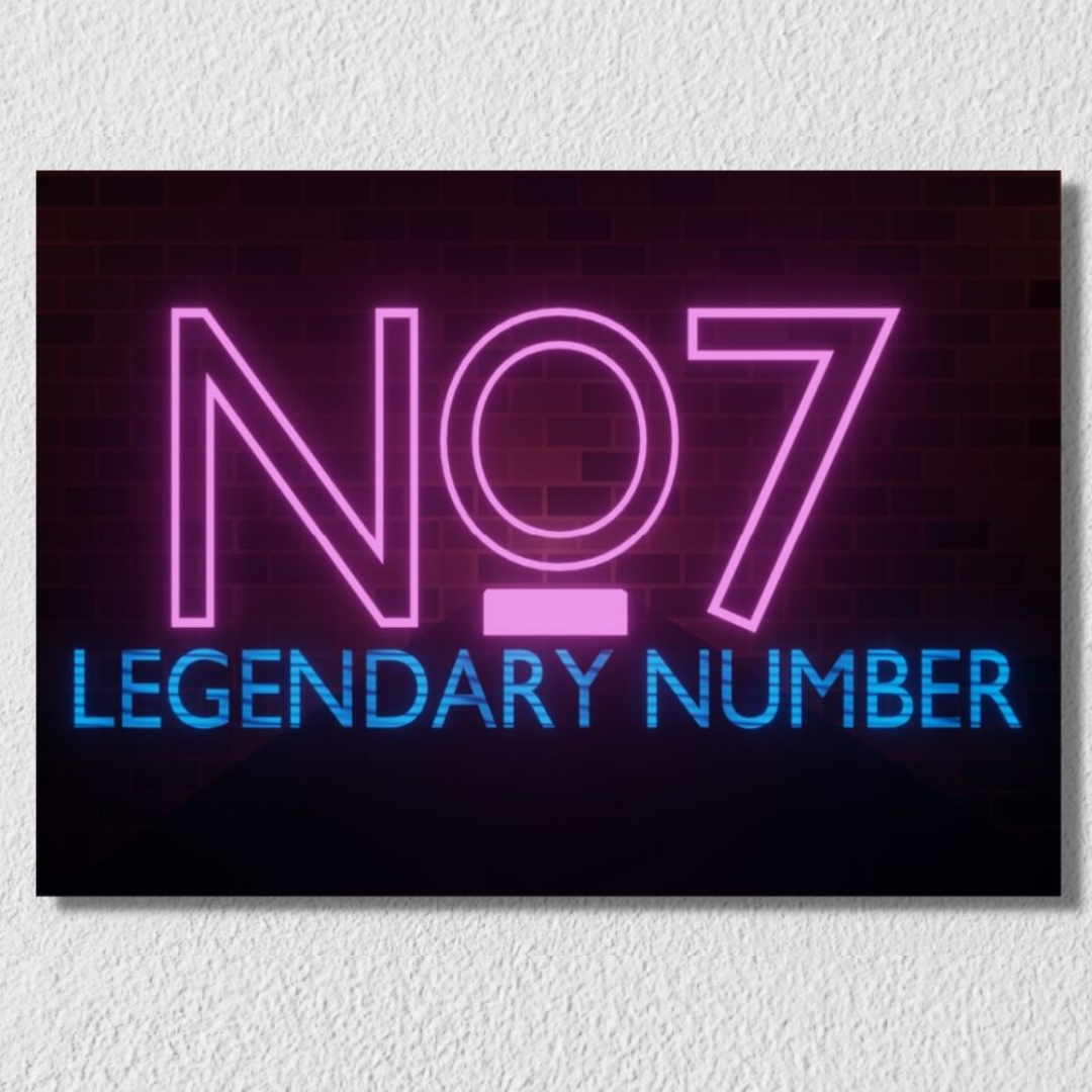 No. 7 Cricket Wall Art