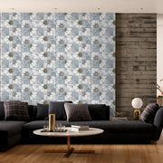 Floral Block tile Customised Wallpaper