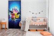 Spongebob Anime Self Adhesive Sticker For Door