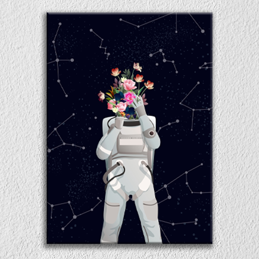 Astronaut Dark Backgound Art