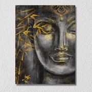 Grey And Black Buddha