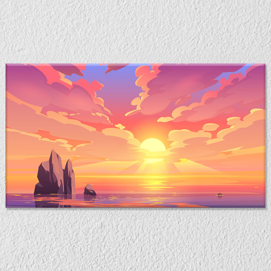 Sunset And Sunrise Wall Art 16