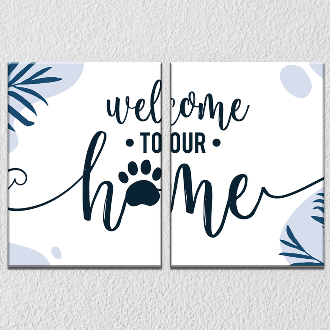 Welcome To Our Home Wall Art, Set Of 2