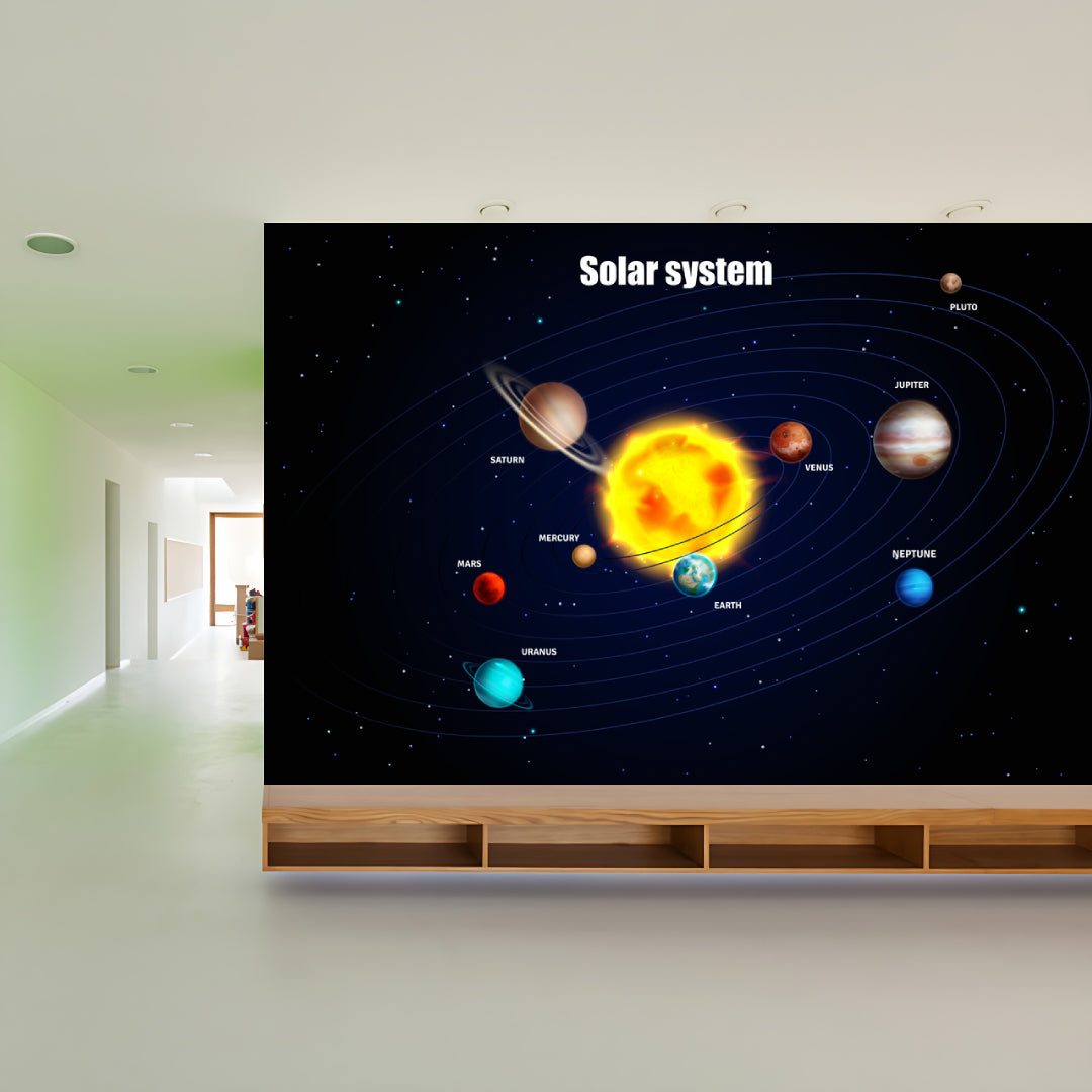 Heavenly Poster With Space Oblects