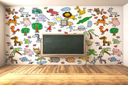 Kid Animal Drawing Wallpaper