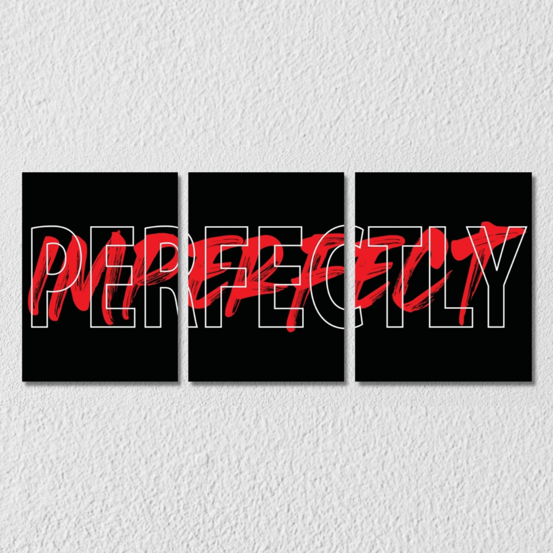 Perfectly Imperfect Wall Art, Set Of 3