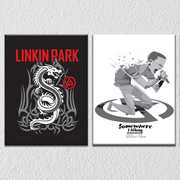 Linkin Park Symbols Wall Art, Set Of 2