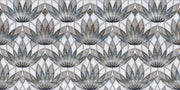 Gray Floral Art Design Self Adhesive Sticker For Cabinet