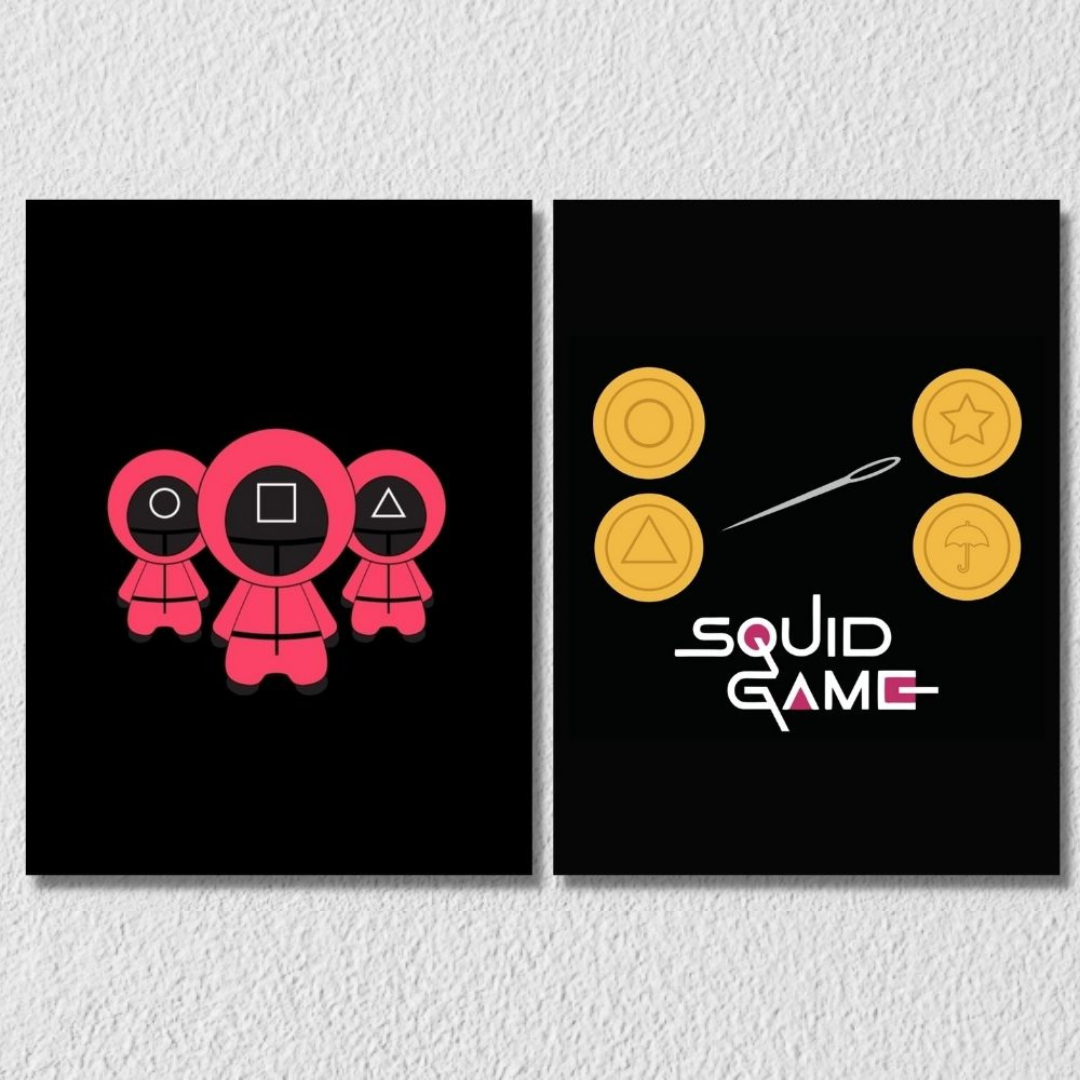 Squid Game Wall Art, Set Of 2