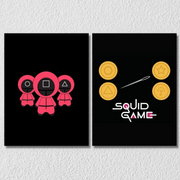 Squid Game Wall Art, Set Of 2
