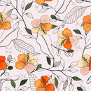 Botanical Motifs Seamless Wallpaper