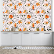 Botanical Motifs Seamless Wallpaper