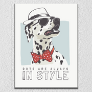 Dog In Style Wall Art