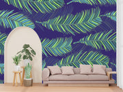 Pretty Leaves Background Customized Wallpaper