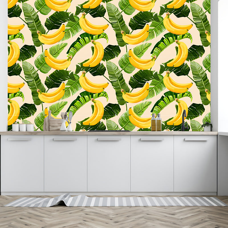 Bananas And Leafs Customize Wallpaper