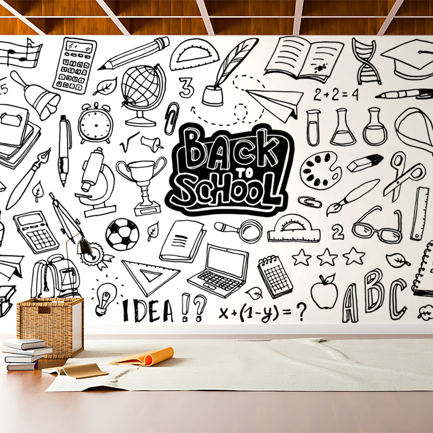 School Elemen Doodle Wallpaper