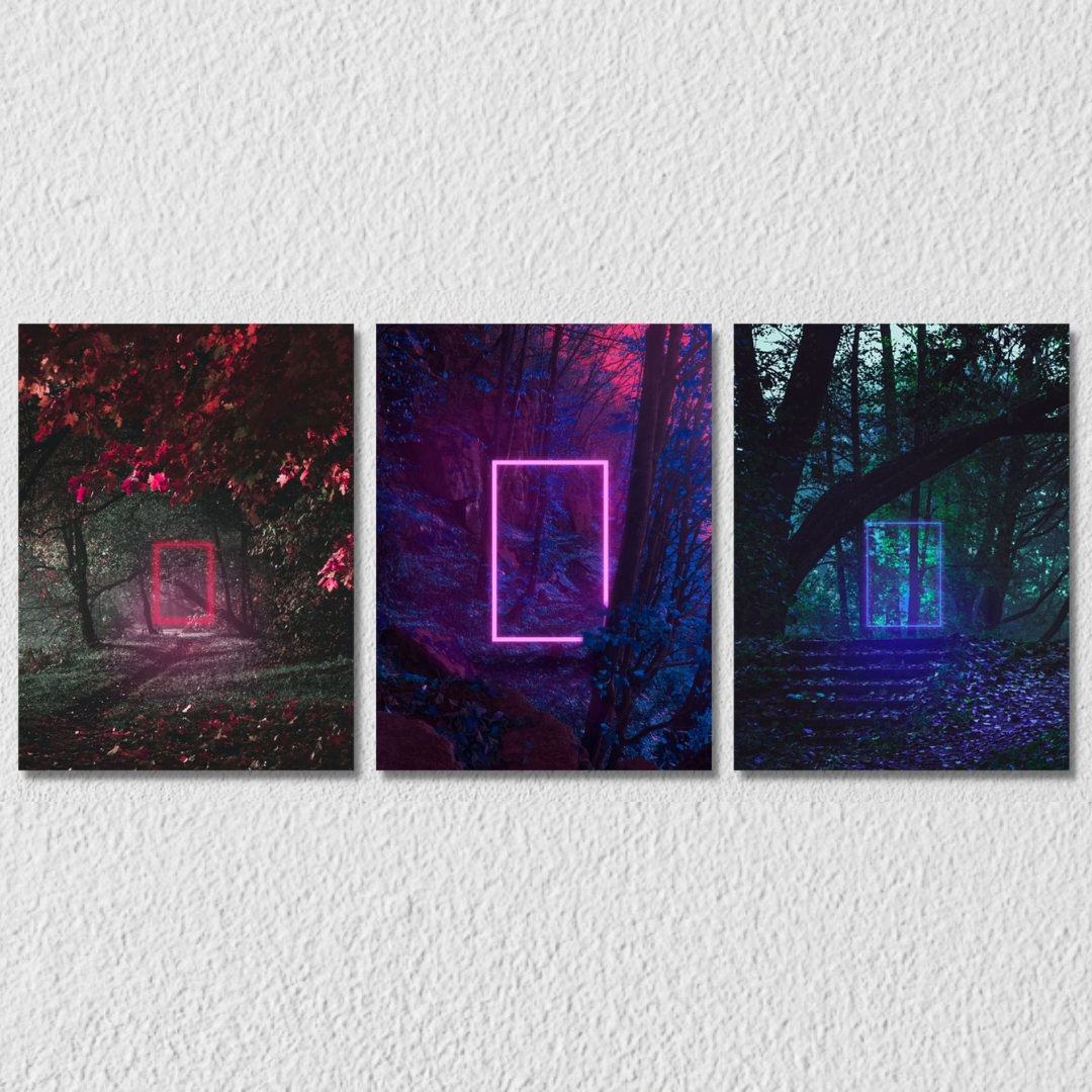 Stranger Things Wall Art, Set Of 3