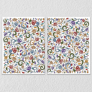Floral Colors Canvas Art, Set Of 2