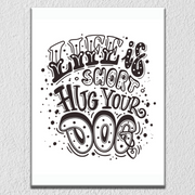 Hug Your Dog Wall Art