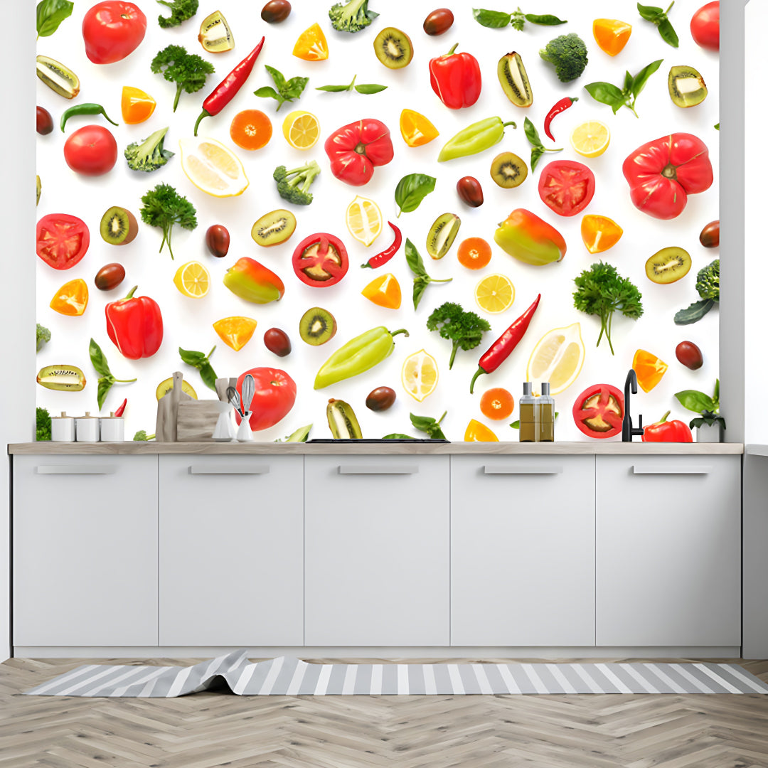 Fruits And Veggies Customize Wallpaper