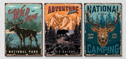 Vintage Wildlife Poster, Set Of 3