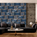 Geometric Waves tile Customised Wallpaper