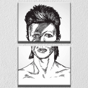 Black And White David Bowie Wall Art, Set Of 2