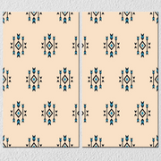 Arrow Indian Pattern Art, Set Of 2