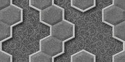 Gray 3D Art Design Self Adhesive Sticker For Cabinet