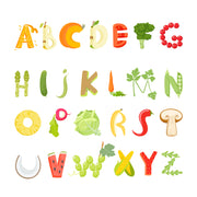 Veggie Alphabate Customize Wallpaper